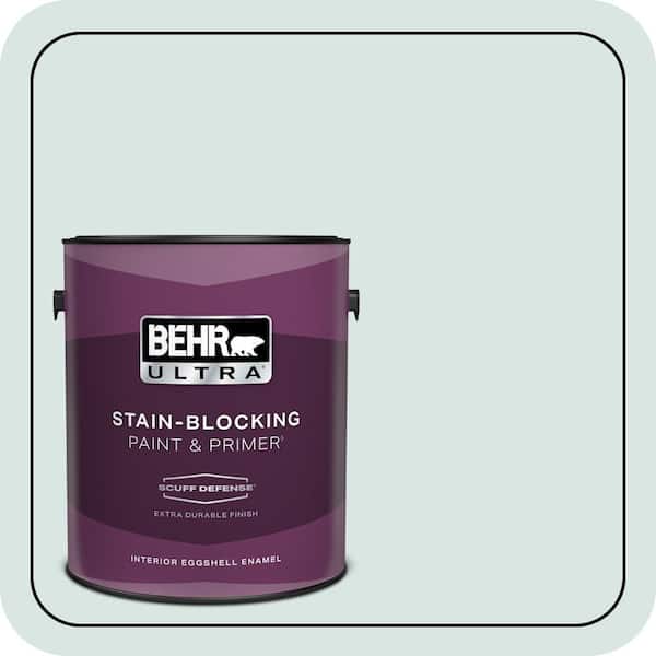 BEHR ULTRA 1 gal. #MQ3-51 Crystalline Falls Extra Durable Eggshell Enamel Interior Paint & Primer (2)