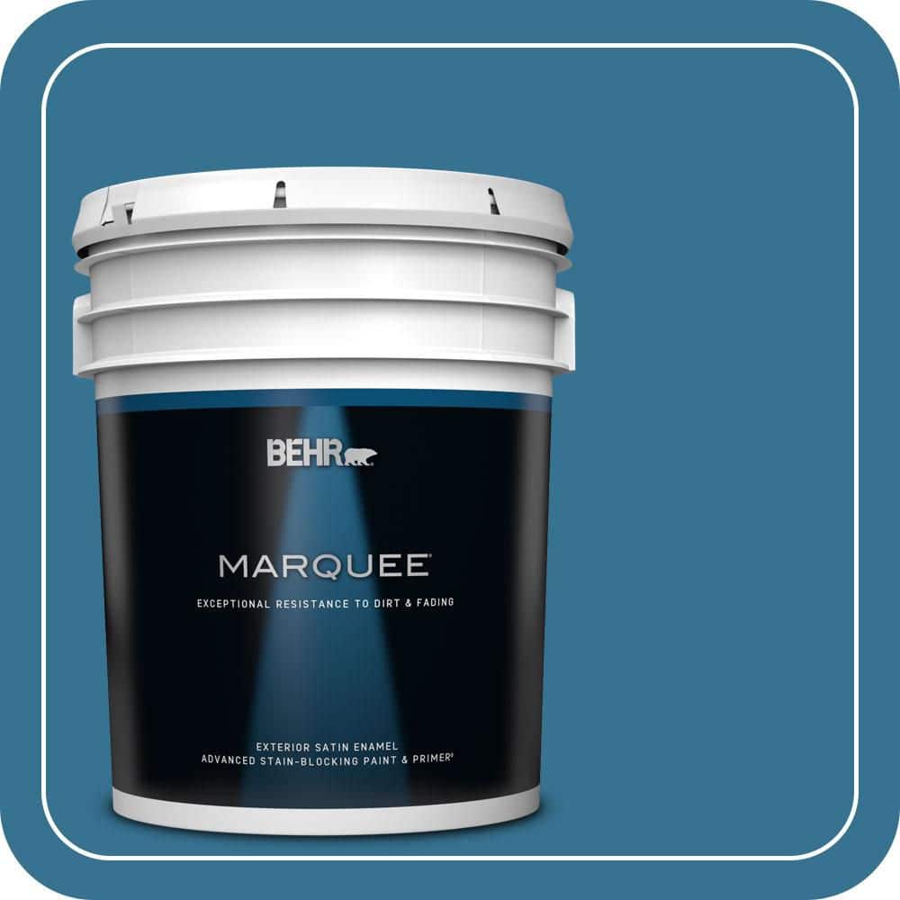 BEHR MARQUEE 5 gal. #T18-14 Soul Search Satin Enamel Exterior Paint & Primer