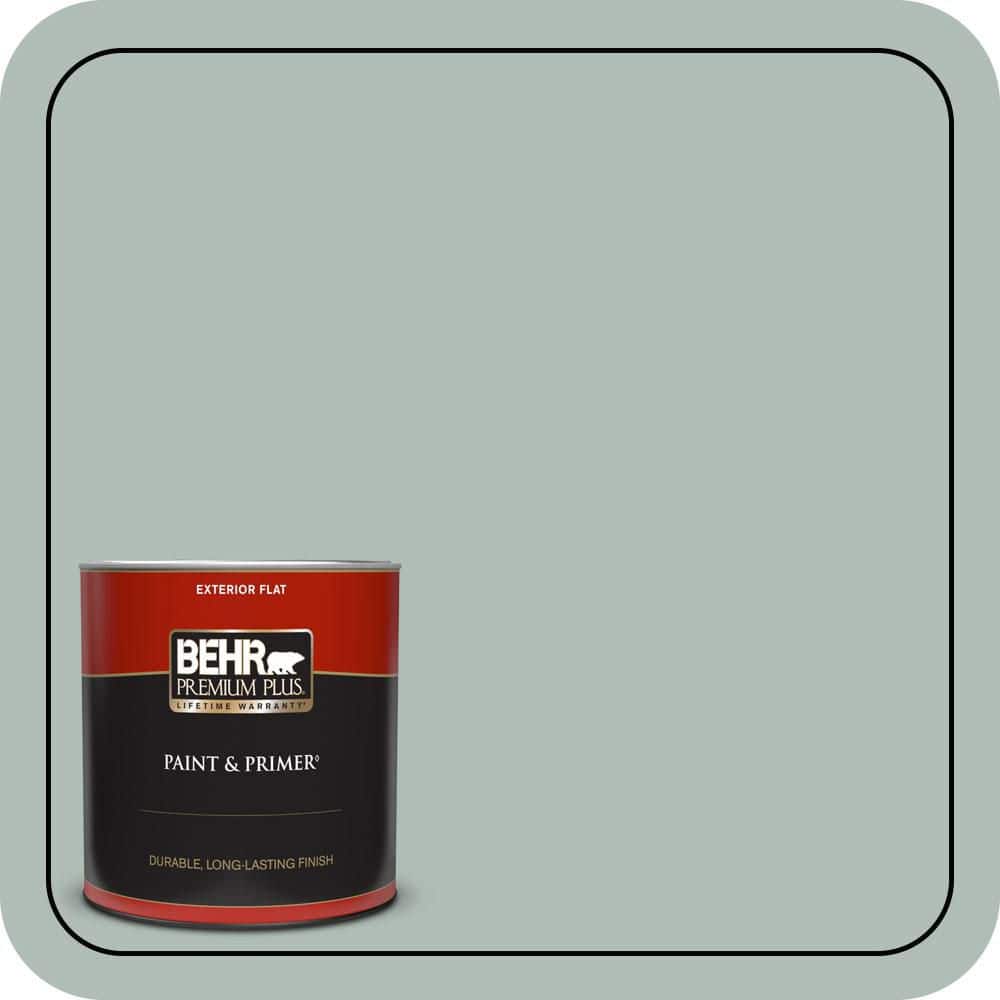 BEHR PREMIUM PLUS 1 gal. Home Decorators Collection #HDC-NT-25 Dew Semi-Gloss Enamel Low Odor Interior Paint & Primer (1)
