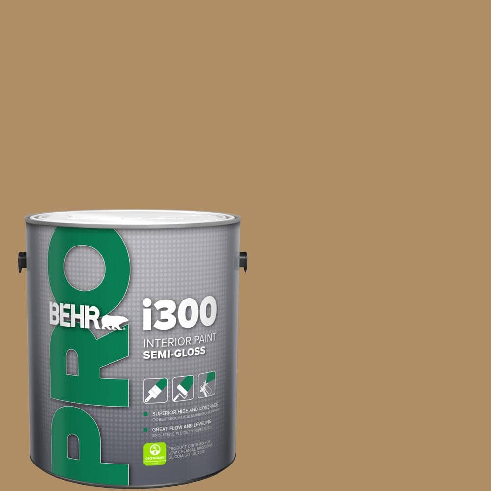 BEHR PRO 1 gal. #300F-5 Brown Rabbit Semi-Gloss Interior Paint