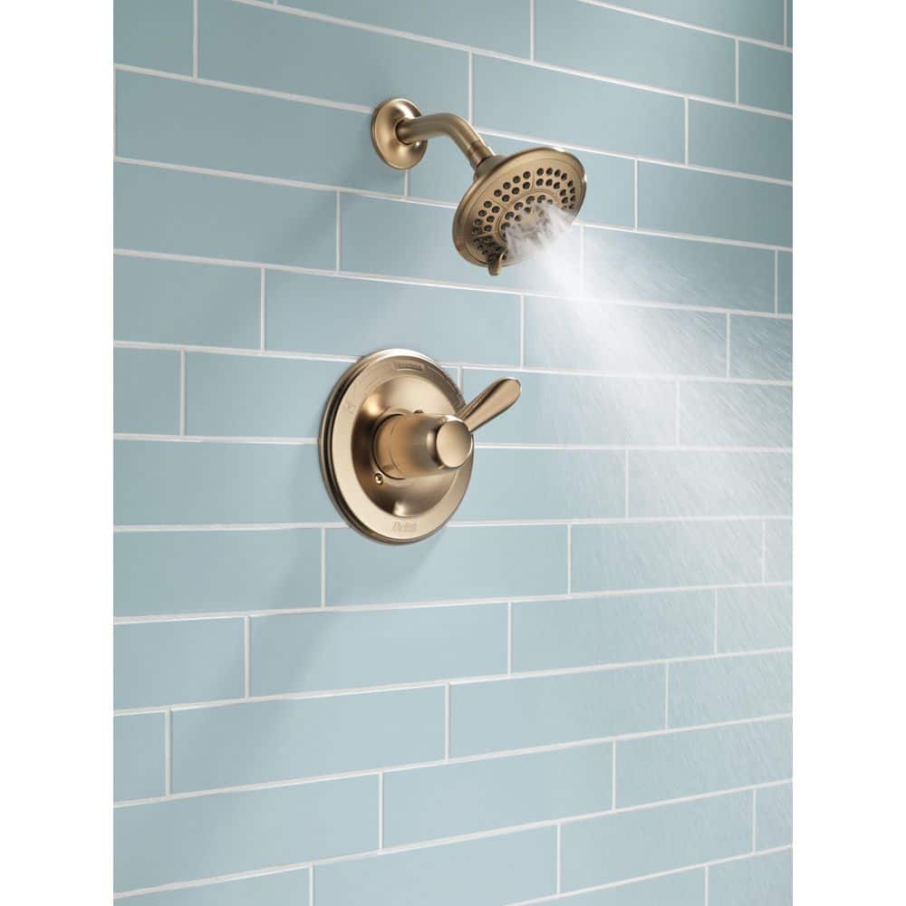Delta Lahara Gold Single Handle 5-Spray Shower Faucet 1.75 GPM with Pressure Balance in Champagne Bronze (2)