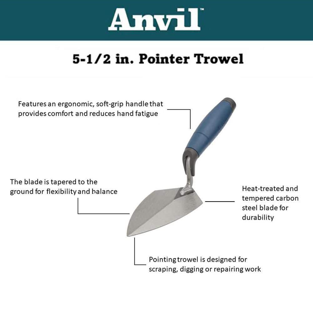 Anvil 5-1/2 in. Pointer Trowel (3)
