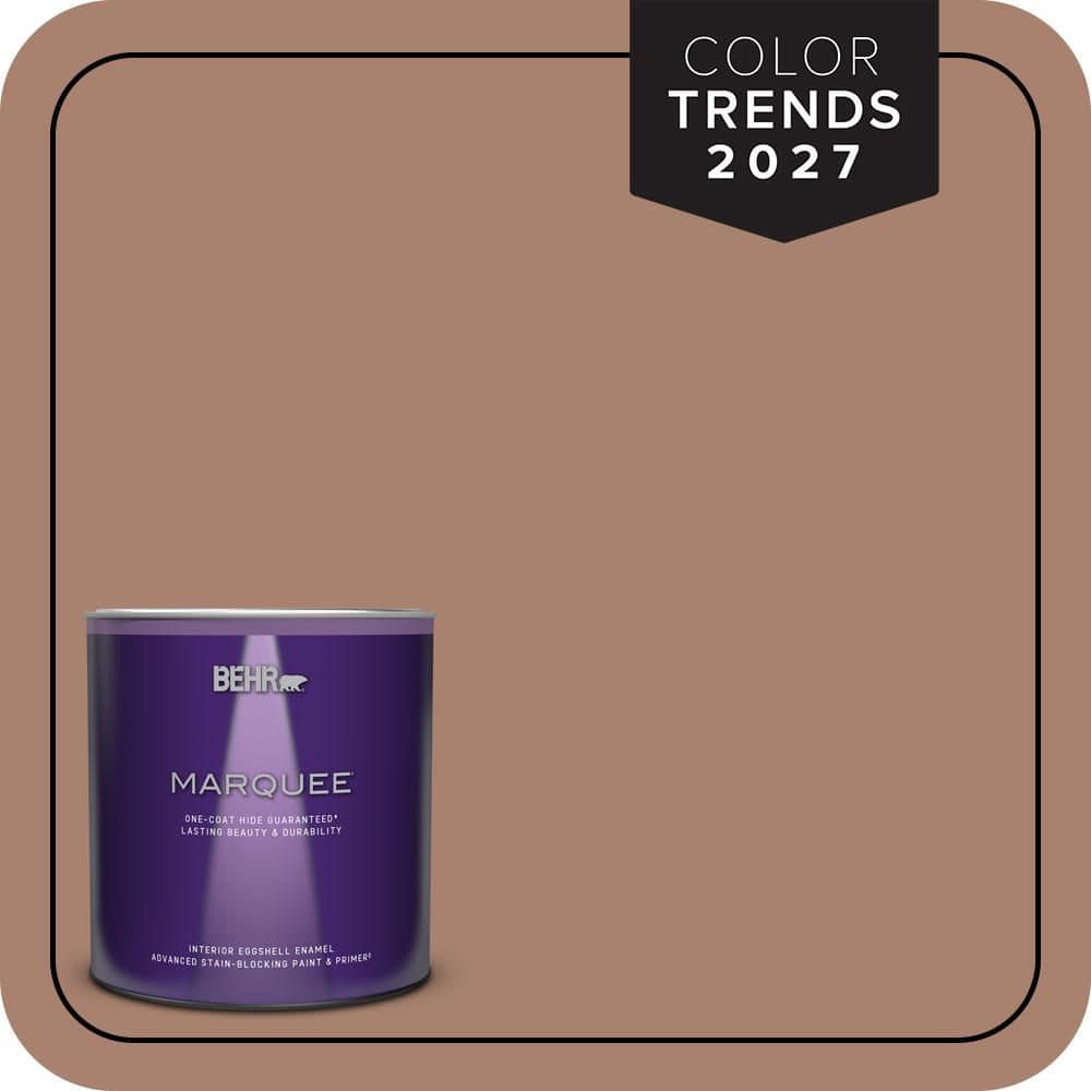 BEHR MARQUEE 1 qt. #S190-5 Cocoa Nutmeg One-Coat Hide Eggshell Enamel Interior Paint & Primer