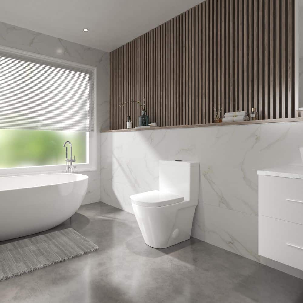Eridanus Turner One-Piece 1.1/1.6 GPF Dual Flush Siphon Elongated Toilet in White (2)