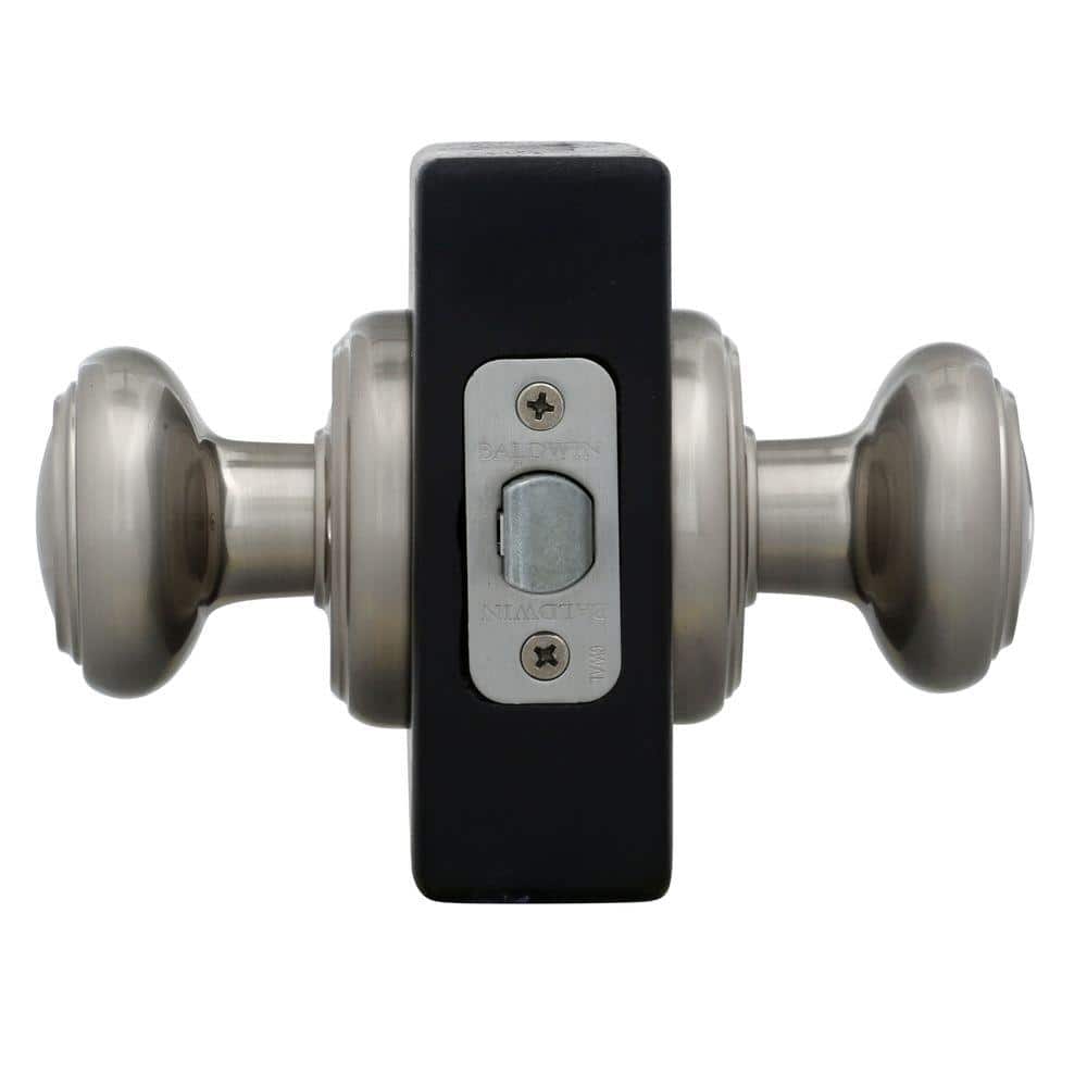 Baldwin Prestige Alcott Satin Nickel Hall/Closet Door Knob (2)