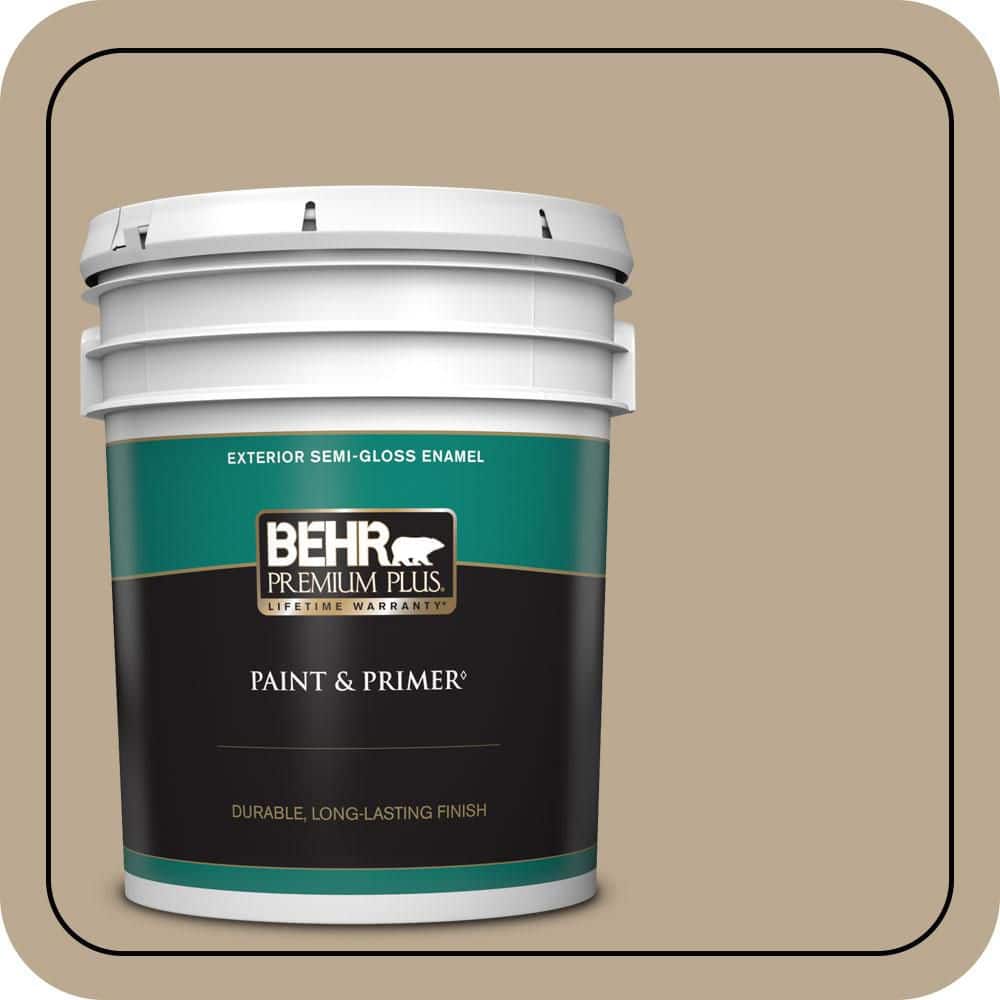 BEHR PREMIUM PLUS 5 gal. #N300-4 Open Canyon Semi-Gloss Enamel Exterior Paint & Primer