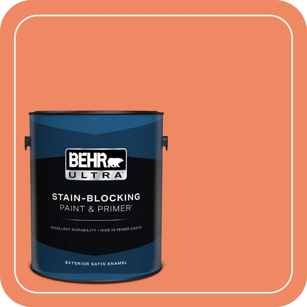 BEHR ULTRA 1 gal. #P190-5 Orioles Satin Enamel Exterior Paint & Primer