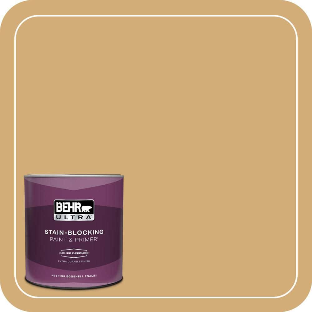 BEHR ULTRA 1 qt. #MQ2-17 Glittering Sun Extra Durable Eggshell Enamel Interior Paint & Primer