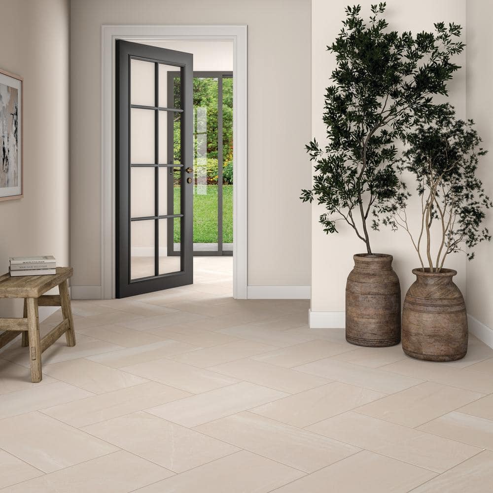 Daltile Rorington Taupe 12 in. x 24 in. Glazed Porcelain Floor and Wall Tile (1.95 sq. ft/Each) (3)