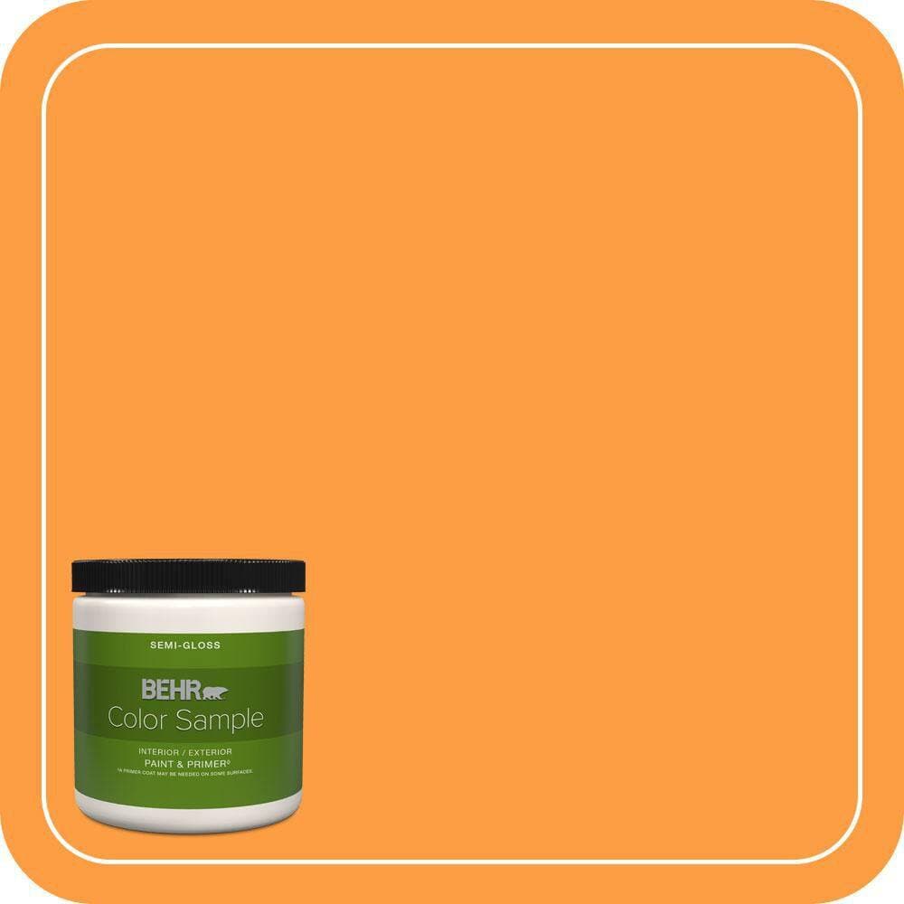 BEHR PREMIUM PLUS 8 oz. #P240-6 Exotic Blossom Semi-Gloss Interior/Exterior Paint & Primer Color Sample