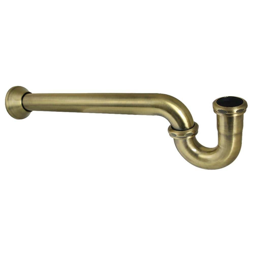 Kingston Brass Vintage 1-1/2 in. 18-Gauge Decor P-Trap in Antique Brass (1)