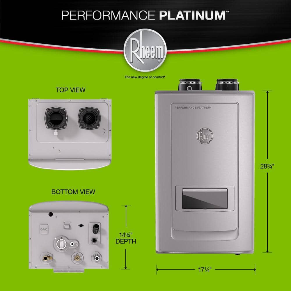Rheem Performance Platinum 11 GPM High Efficiency Indoor Recirculating Natural Gas Tankless Water Heater (2)