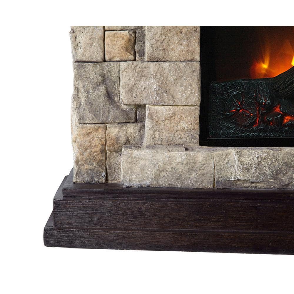 DARKiNGS 45 in. W Freestanding Electric Fireplace in Tan (3)