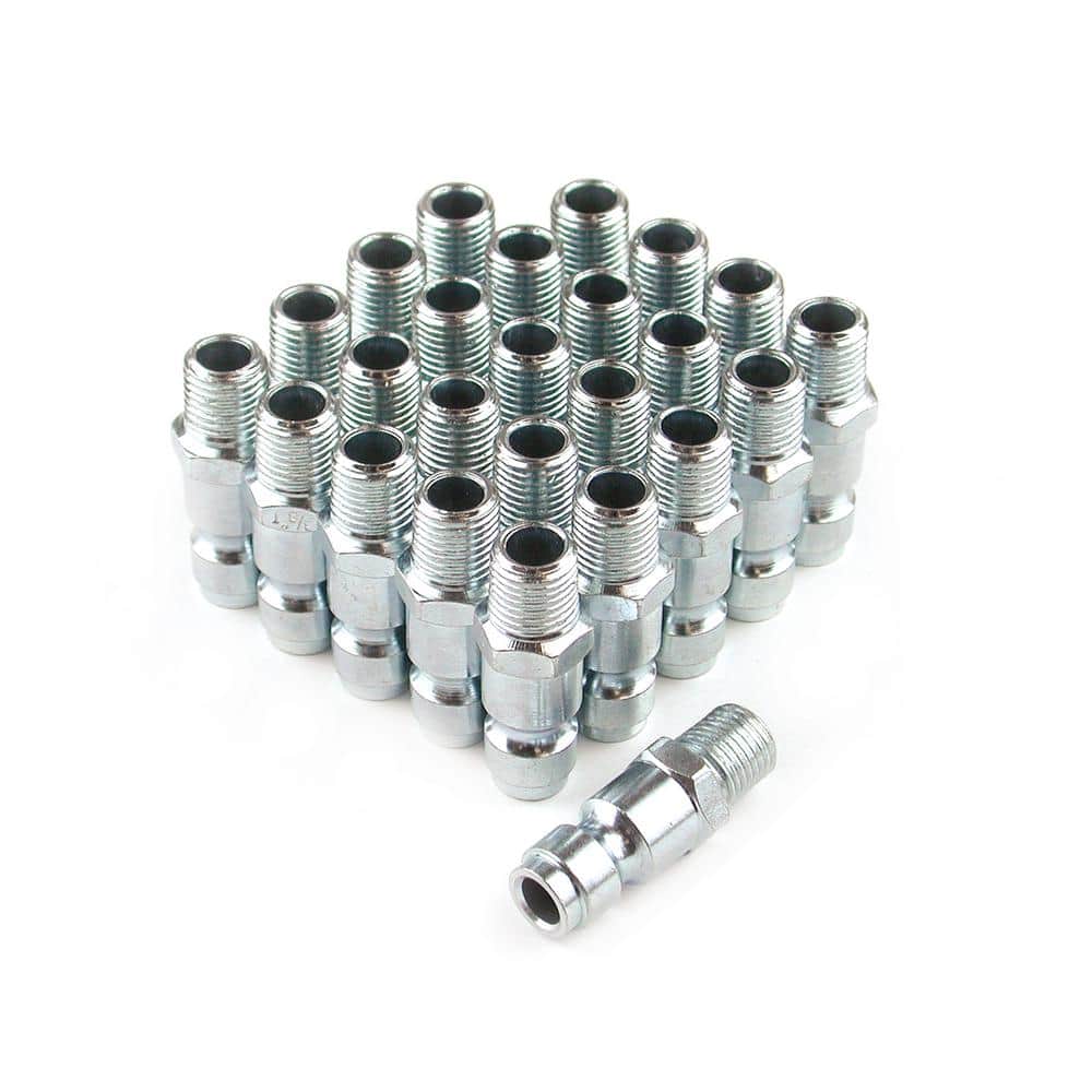 Primefit 3/8 in. x 1/4 in. 300 PSI Male NPT Bulk Bagged Automotive Plug (25-Piece)