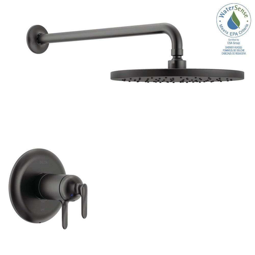 Delta Bonacci TempAssure 1-Handle Shower Trim in Matte Black (Valve Not Included) (2)