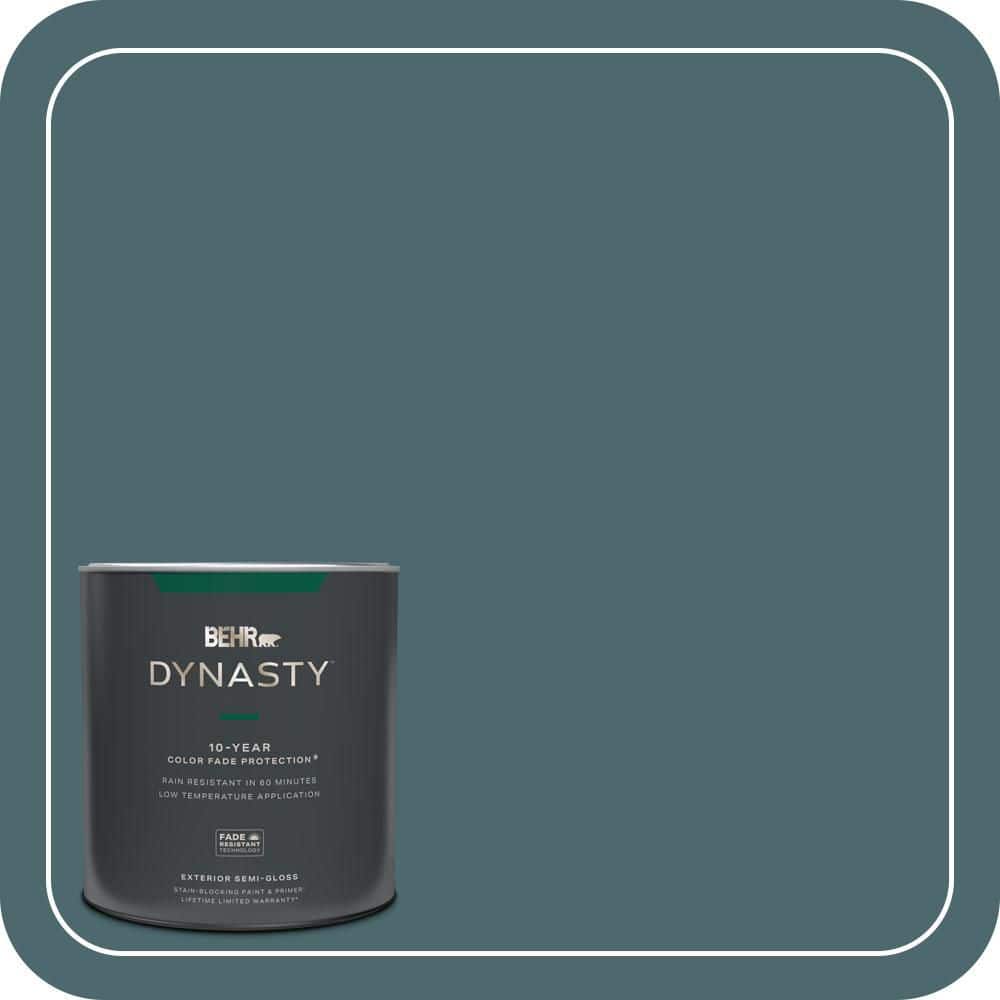 BEHR DYNASTY 1 qt. #510F-6 Solitude Semi-Gloss Exterior Stain-Blocking Paint & Primer