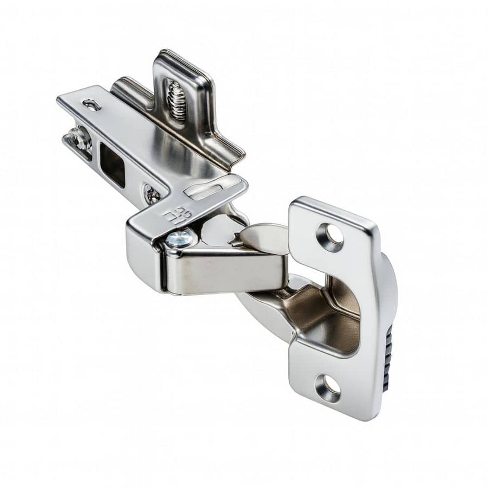 Sapphire Half Overlay Self-Closing Concealed No Radius Cabinet Hinge in Satin Nickel - (Set of 24)