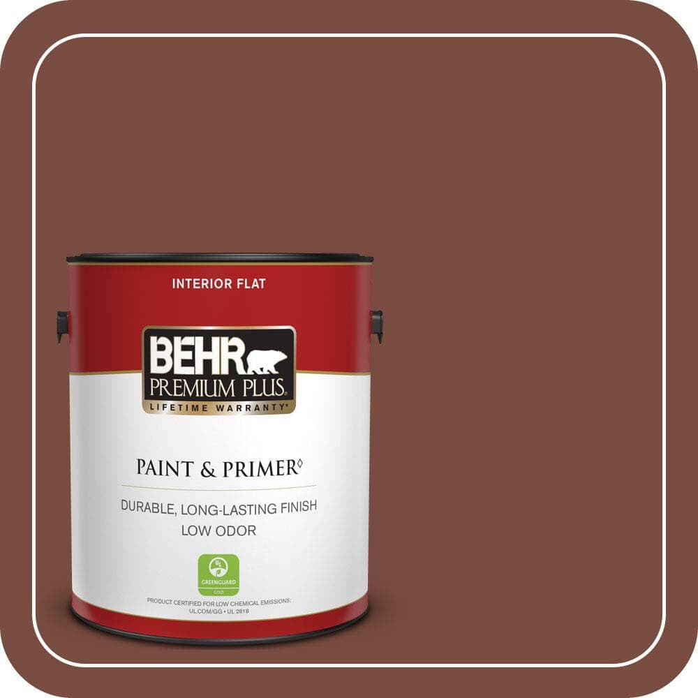 BEHR PREMIUM PLUS 1 gal. #PPU2-19 Royal Liqueur Flat Low Odor Interior Paint & Primer