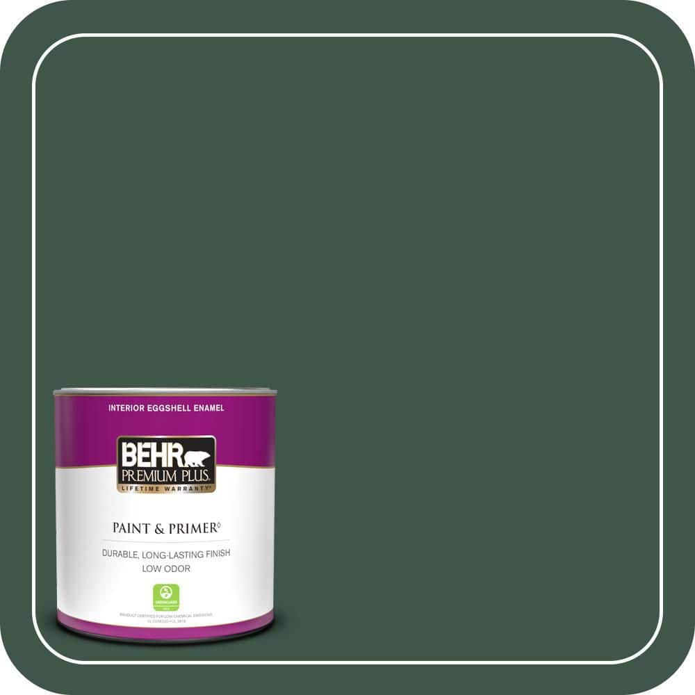 BEHR PREMIUM PLUS #470F-7 Deep Jungle Interior/Exterior Paint & Primer Color Sample (1)