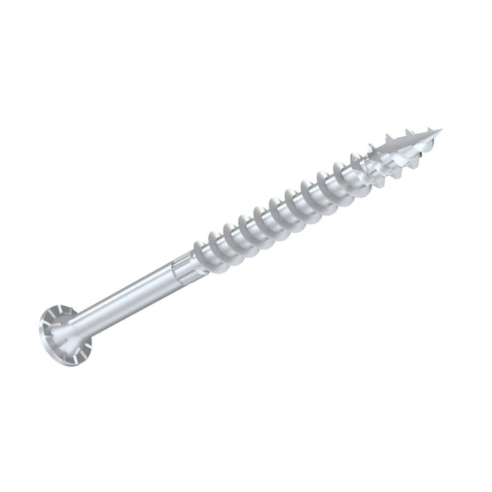 Simpson Strong-Tie 0.276 in. x 5 in. T-50 6-Lobe, Washer Head, Strong-Drive SDWS Timber Screw, Type 316 Stainless Steel (30-Pack) (3)
