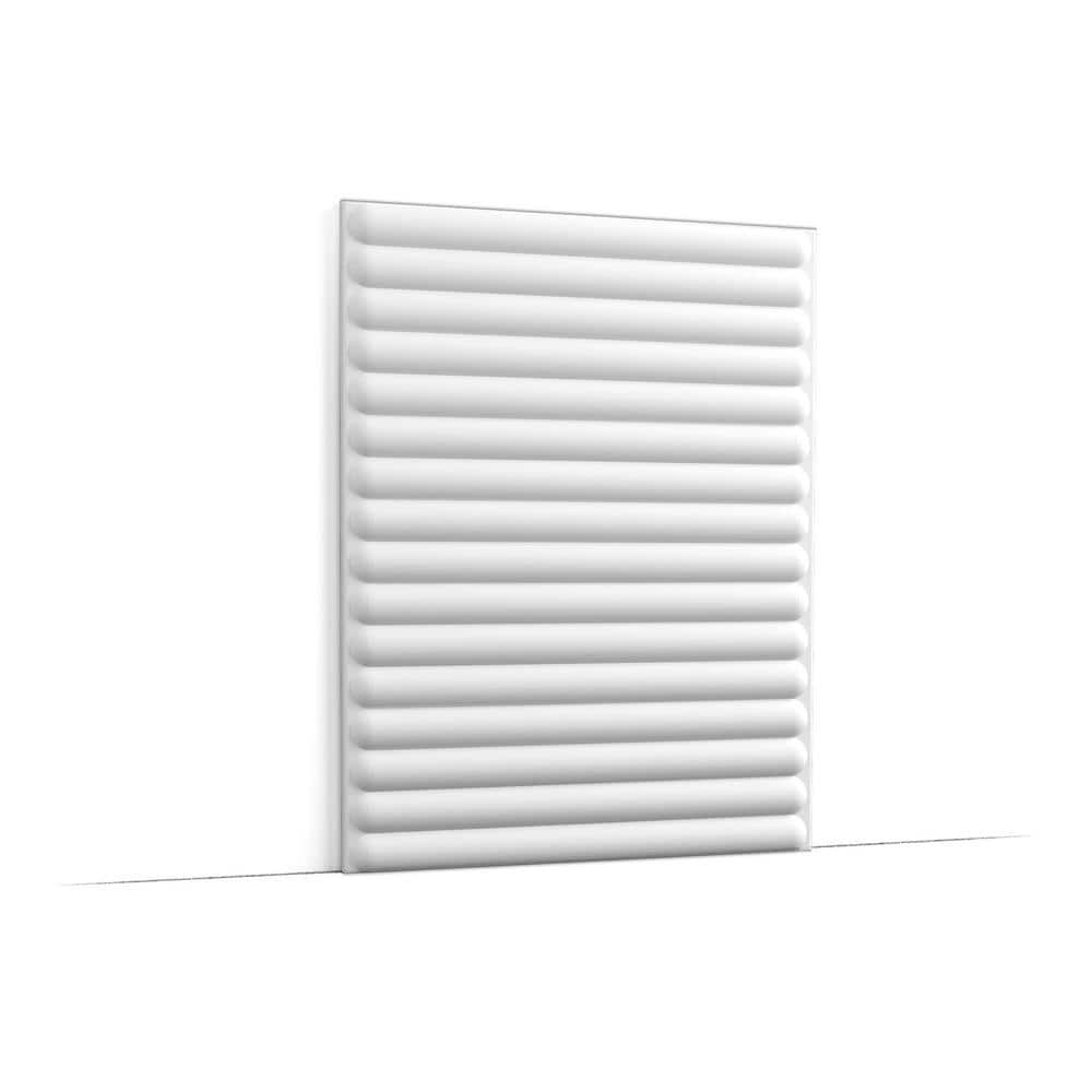 ORAC DECOR Hill Bead XL 5/8 in. T x 1-1/3 ft. x 7 ft. White Primed Polyurethane Square Edge 3D Decorative Wall Paneling (8.61 Sqf) (1)