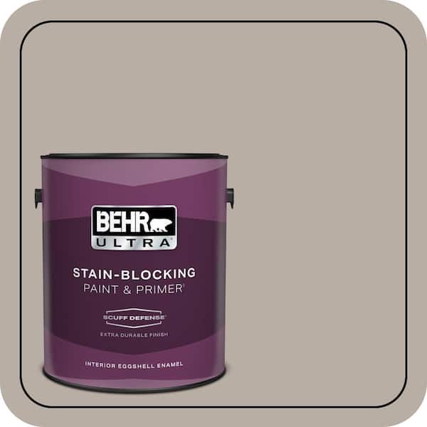 BEHR ULTRA 1 gal. #T18-08 Off the Grid Extra Durable Eggshell Enamel Interior Paint & Primer (2)