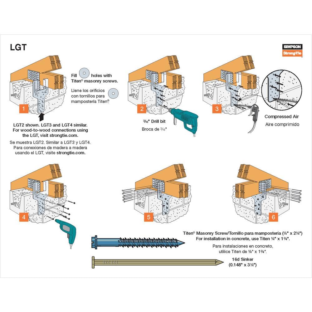 Simpson Strong-Tie LGT 2-Ply Girder Tiedown (2)