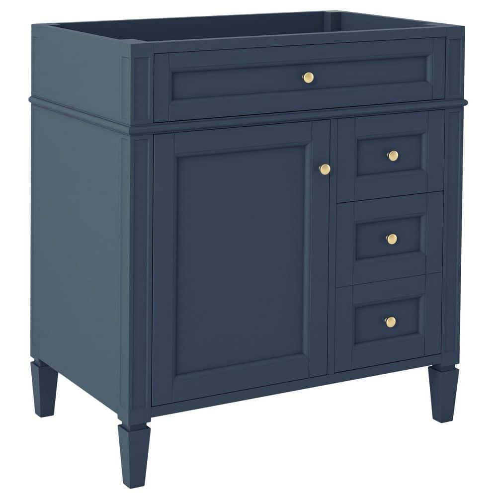 Noble House Ramona 29.30 in. W Modern Freestanding Bath Vanity Cabinet without Top with Door, Tip-Out Drawer, 2-Drawers
