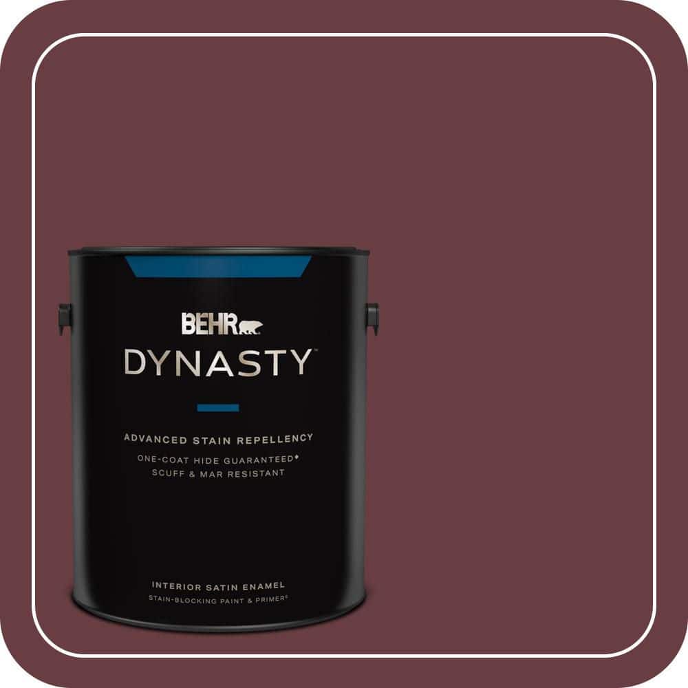 BEHR DYNASTY 1 gal. #T14-11 Imperial Jewel Satin Enamel Interior Stain-Blocking Paint and Primer