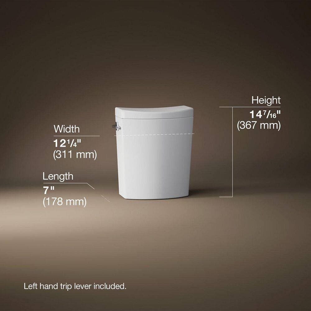 KOHLER Persuade 1.0 or 1.6 GPF Dual Flush Toilet Tank Only in White (3)