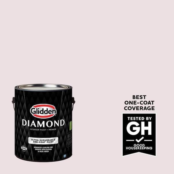 Glidden Diamond 1 gal. #PPG1045-2 Barely Rose Eggshell Interior Paint with Primer (2)