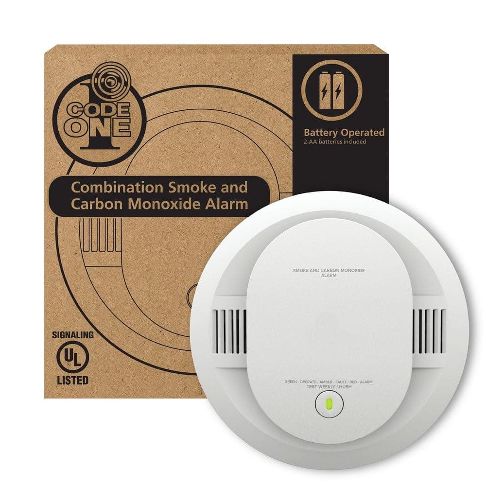 Kidde Code One AA Powered Smoke and Carbon Monoxide Detector, 900-CUDR