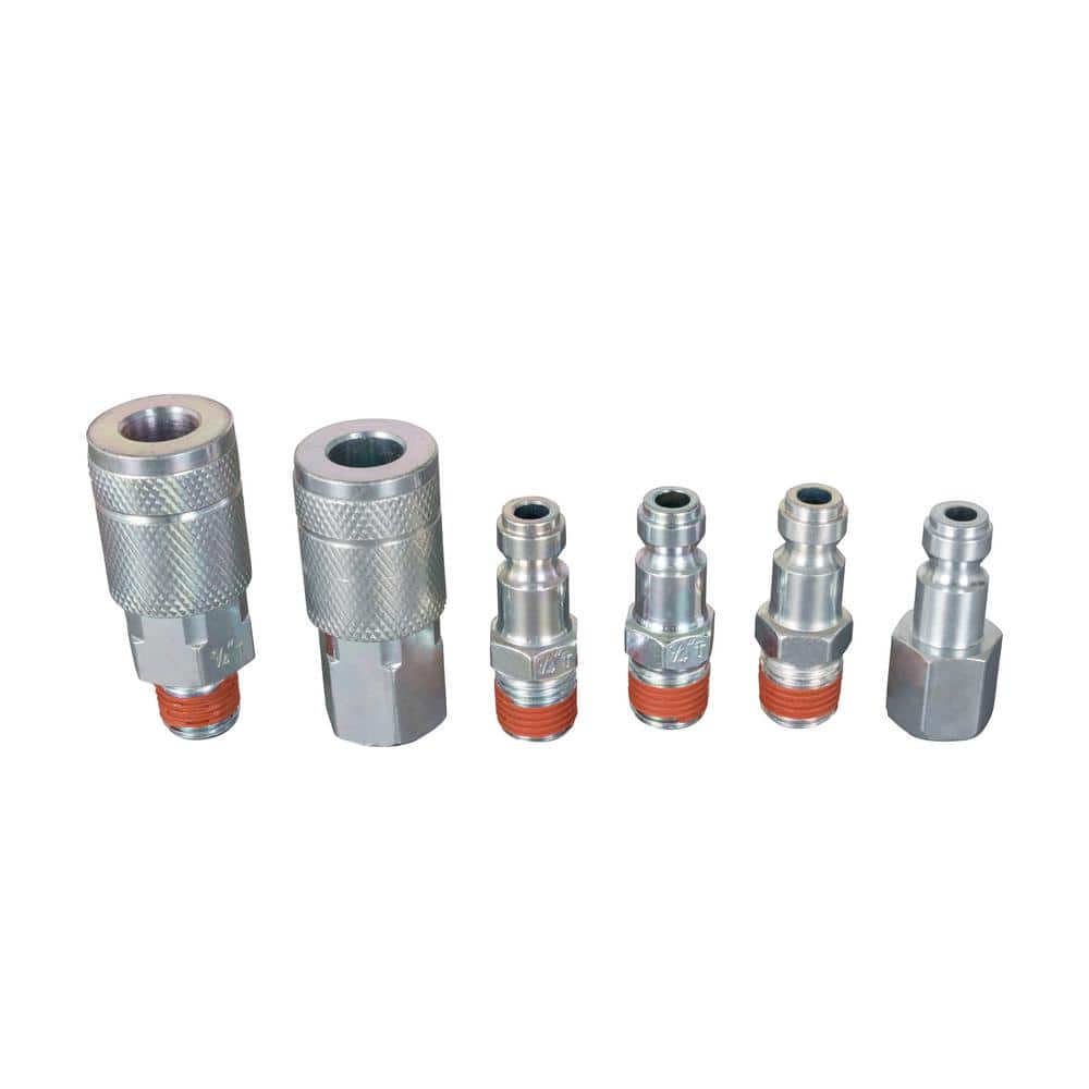 Husky 6-Piece 1/4 in. T-Coupler Plug with Increased Flow (1)