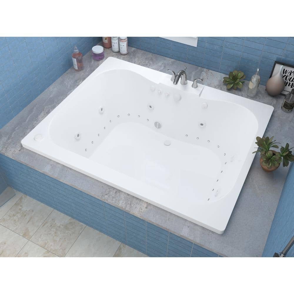 Universal Tubs Rhode 5 ft. Rectangular Drop-in Whirlpool and Air Bath Tub (3)