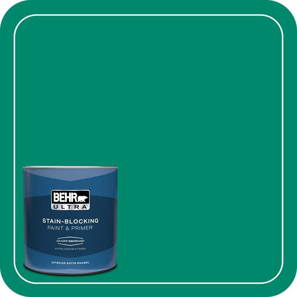 BEHR ULTRA 1 qt. #P430-6A Celtic Queen Extra Durable Satin Enamel Interior Paint & Primer