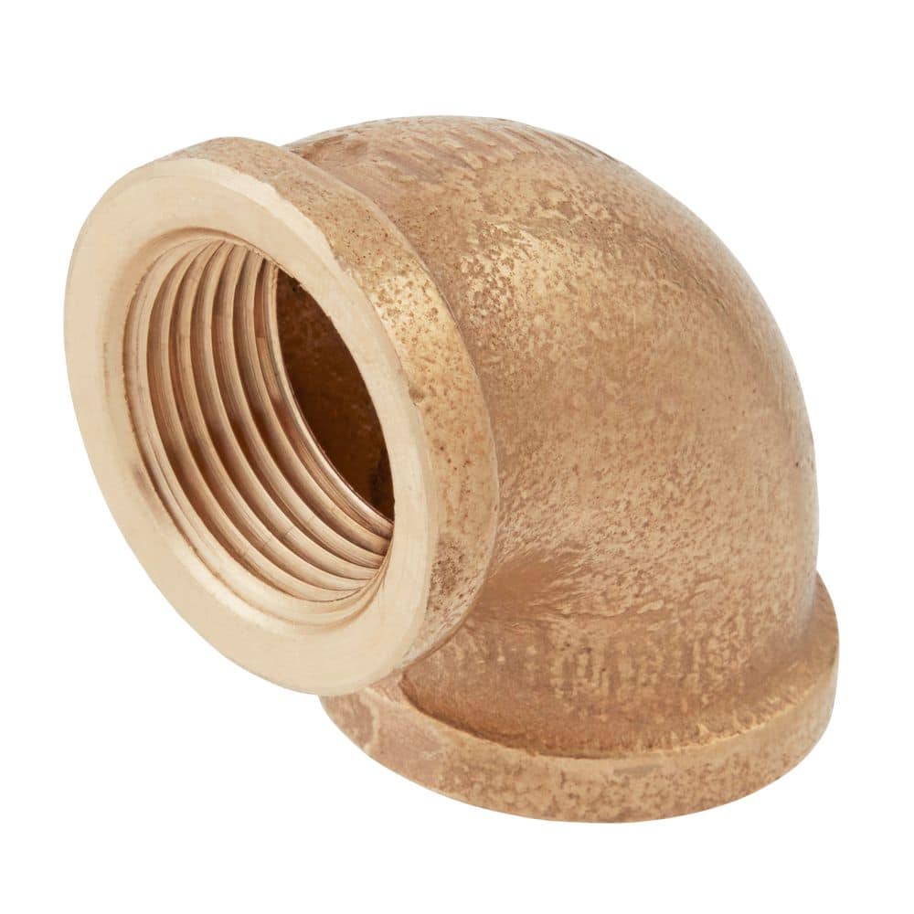 Everbilt 3/8 in. FIP 90-Degree Brass Elbow Fitting (1)