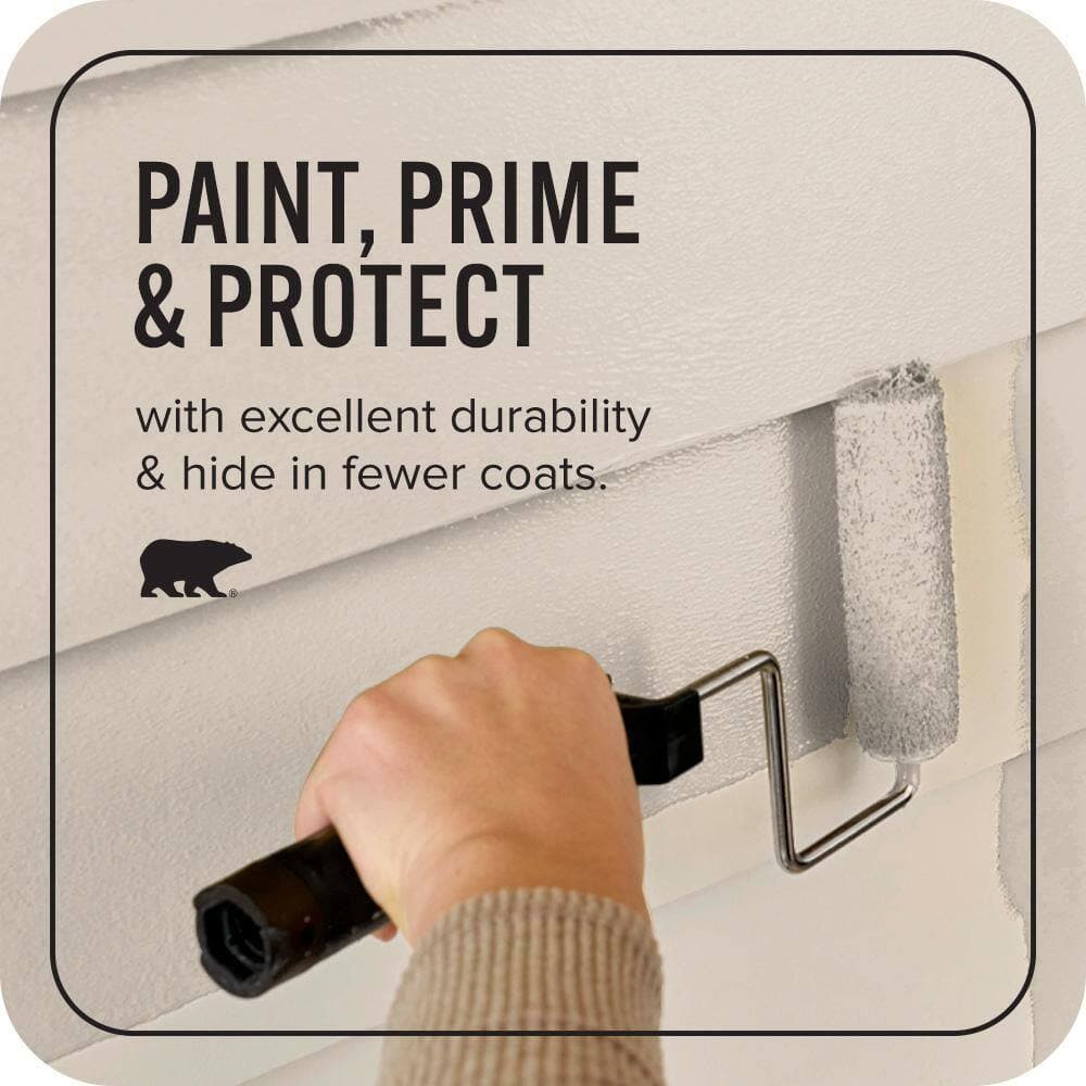 BEHR ULTRA 1 qt. #MQ2-50 Gravelstone Satin Enamel Exterior Paint & Primer (3)