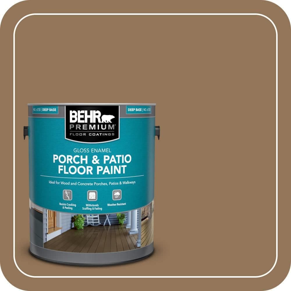BEHR PREMIUM 1 gal. #290F-6 Warm Earth Gloss Enamel Interior/Exterior Porch and Patio Floor Paint
