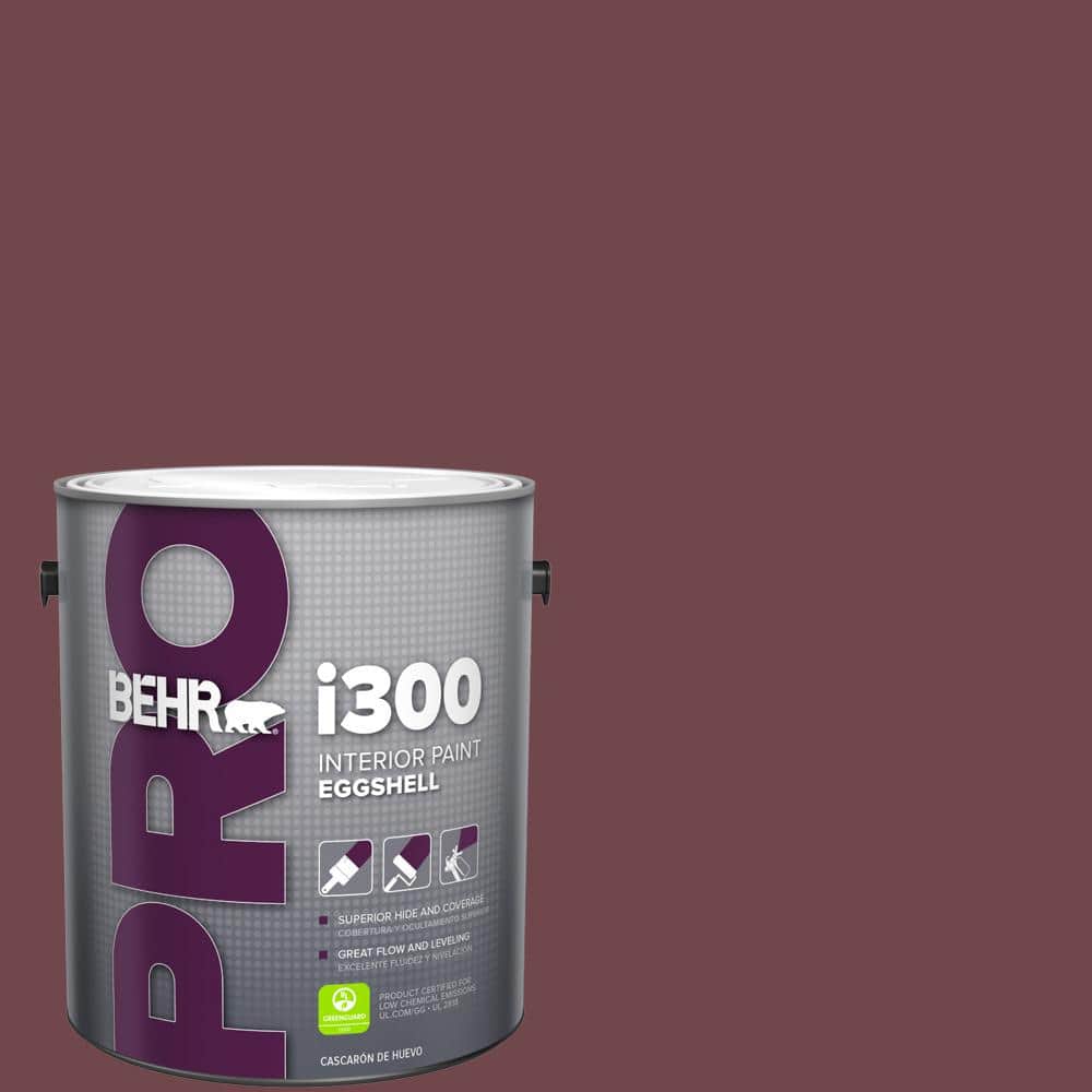 BEHR PRO 1 gal. #PPU1-14 Formal Maroon Eggshell Interior Paint