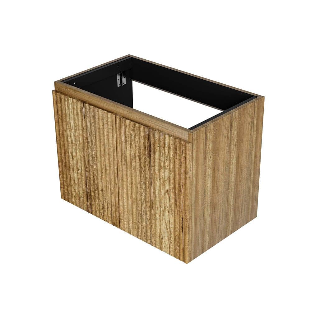 LuckByte 30 in. Bathroom Foldable Hanging Vanity Cabinet without Top without Basin
