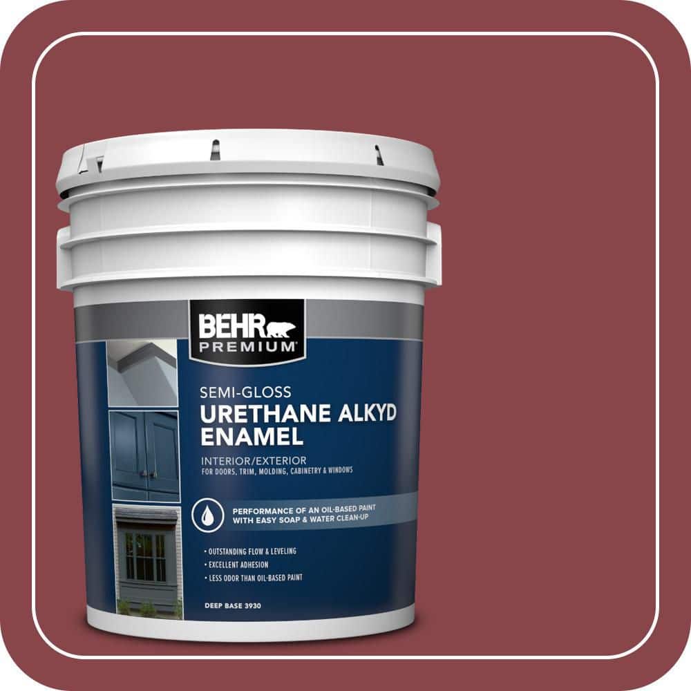 BEHR PREMIUM 5 gal. #PPU1-12 Bolero Urethane Alkyd Semi-Gloss Enamel Interior/Exterior Paint