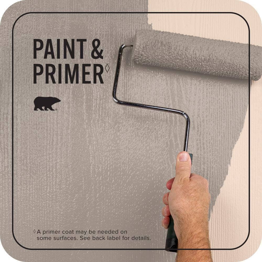 BEHR PREMIUM PLUS 1 qt. #N180-4 Moleskin Flat Exterior Paint & Primer (3)