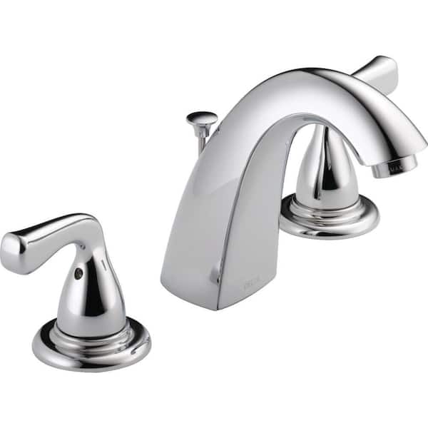 Delta Foundations 8 in. Widespread 2-Handle Bathroom Faucet in Chrome
