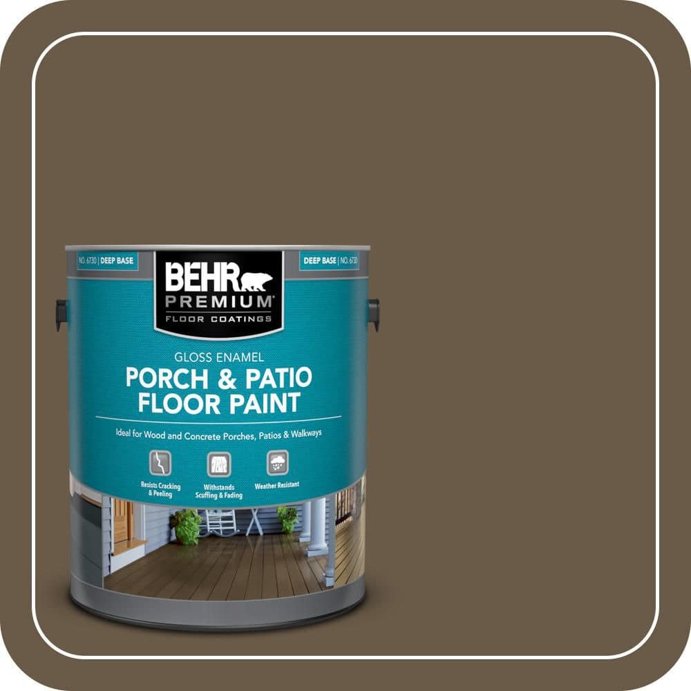 BEHR PREMIUM 1 gal. #PPU7-25 Clove Brown Gloss Enamel Interior/Exterior Porch and Patio Floor Paint