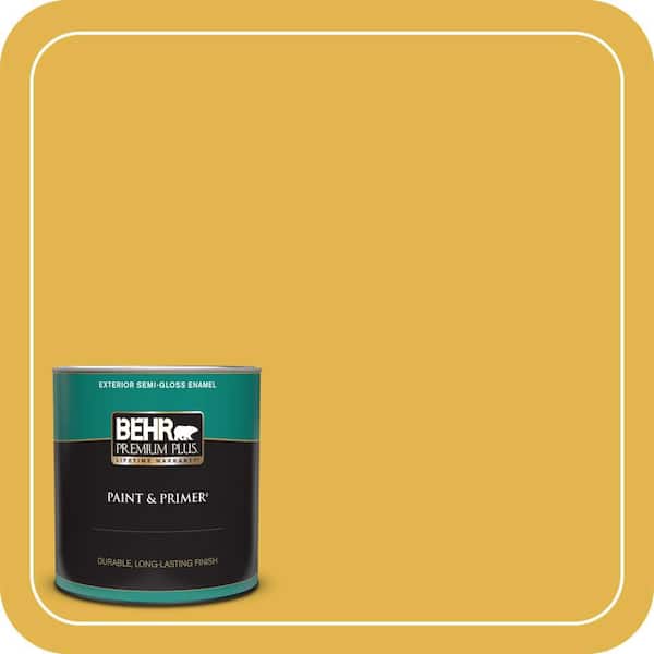 BEHR PREMIUM PLUS #360D-6 Yellow Gold Enamel Low Odor & Primer (3)