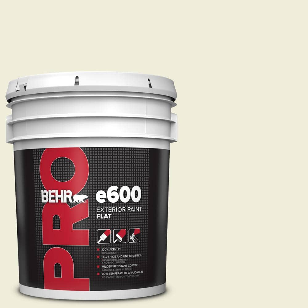 BEHR PRO 5 gal. #S340-1 Lychee Flat Exterior Paint