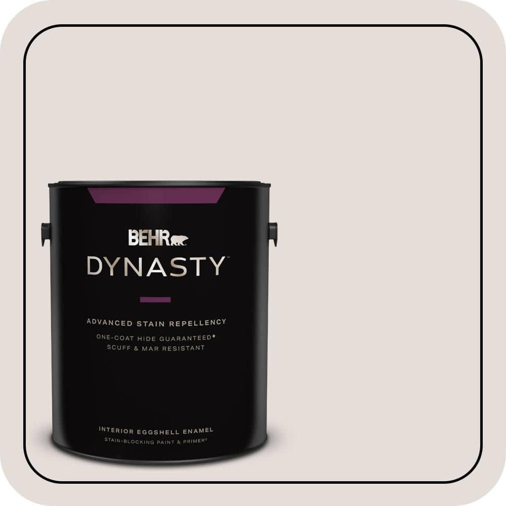 BEHR DYNASTY 1 gal. #PPU17-06 Crushed Peony Eggshell Enamel Interior Stain-Blocking Paint & Primer