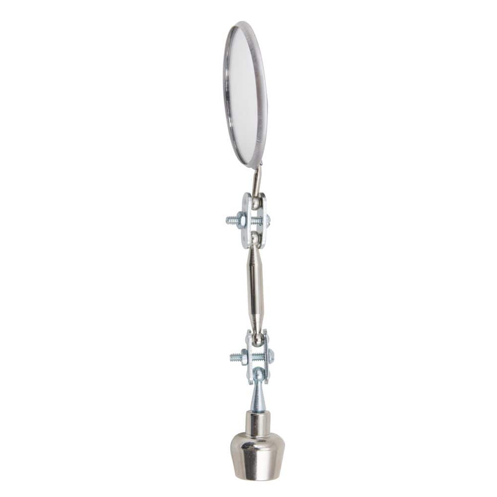 ULLMAN 2.25 in Round Inspection Mirror with Hands-Free Magnetic Base and 360° Viewing with All-Angle Ball Joint (2)