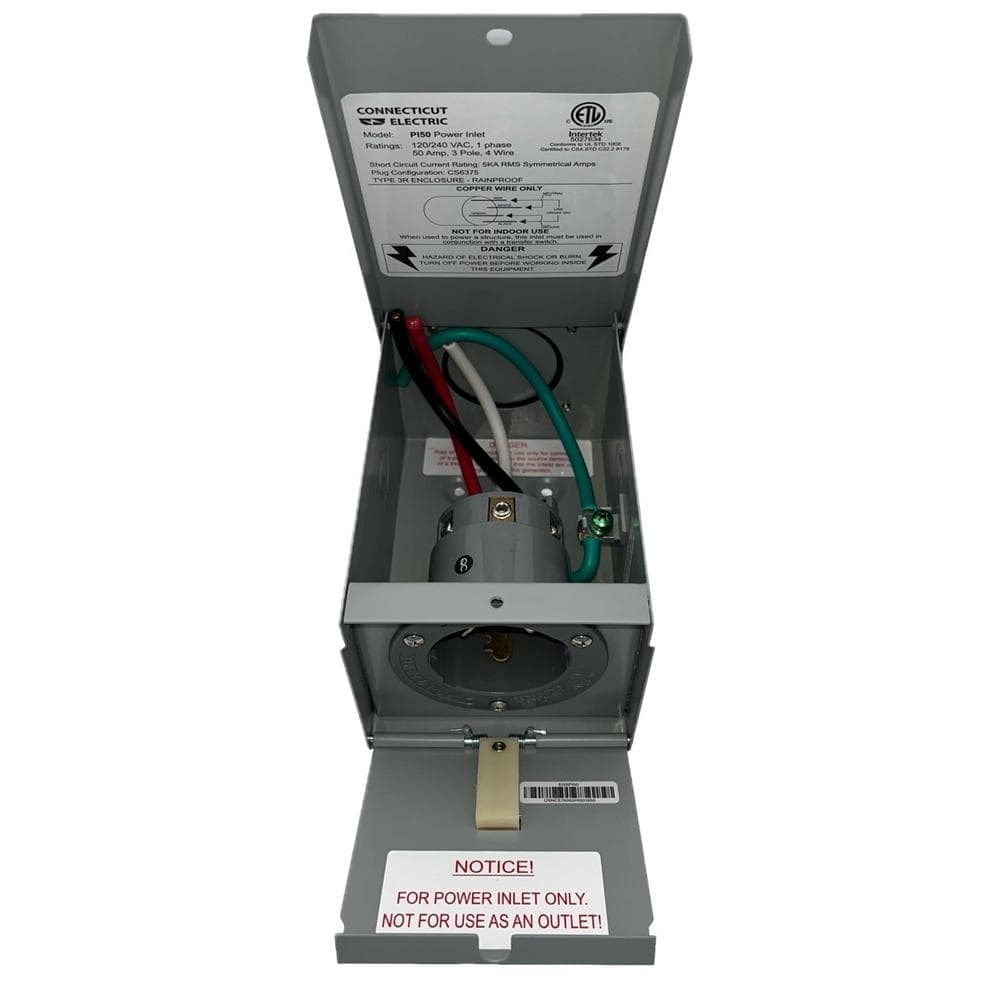 Connecticut Electric Emergen 50 Amp 10 Circuits G2 Manual Transfer Switch Kit with 50 Amp Inlet and 25 ft. Cord (2)