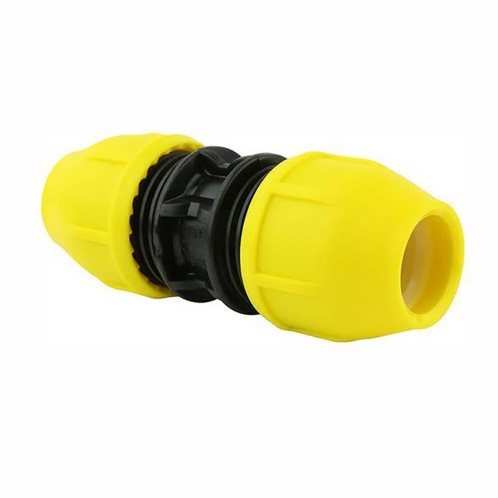 HOME-FLEX 1/2 in. IPS DR 9.3 Underground Yellow Poly Gas Pipe Coupler (1)